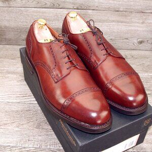 *NIB* $395 Allen Edmonds BENTON Derby 14 B Narrow Dark Chili * add $15 new Trees